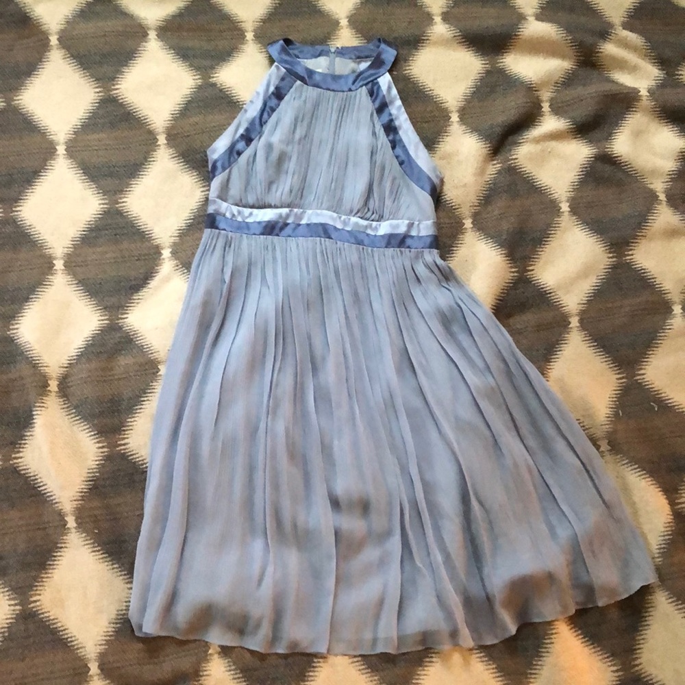 Chiffon and silk crepe dress